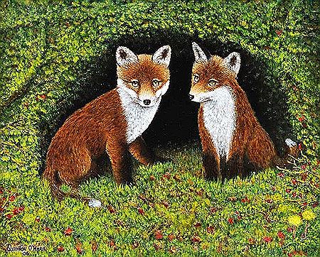 Quinton O'Hara : TWO FOX CUBS