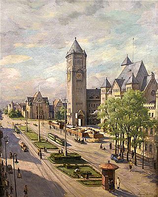 August Bocher : The Royal Palace in Poznan