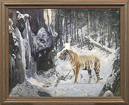 Ludwig Fromme : Sibirischer Tiger im Schnee