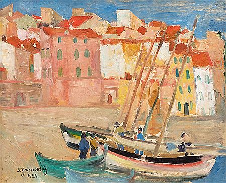 Samuel Sam Granovsky : Plage de la Ponche, Saint-Tropez