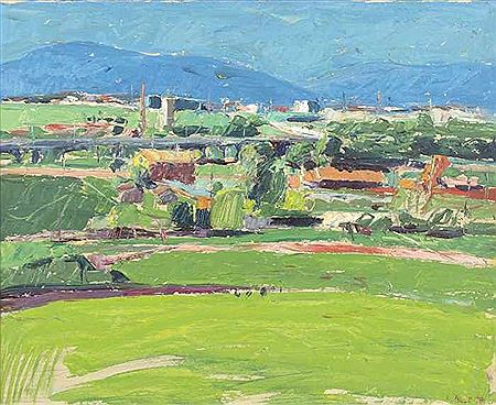 Kurt Philipp : View from Wienerberg, 1979