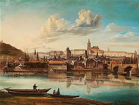 Ferdinand Lepie : Blick auf Prag