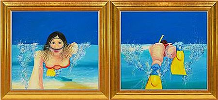 Peter Hales : Ocean Find & Ocean Search (diptych)