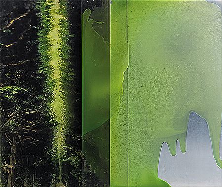 Janet Lawrence : Tree Gaze - Verdant Series, 2005 (three panels)