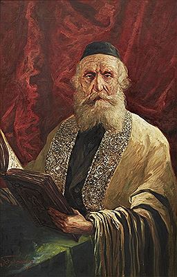 Schachmanov : Jewish man praying in tallith