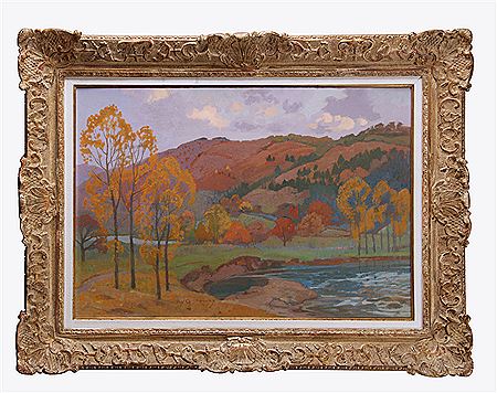 Auguste Donnay : Paysage d’automne