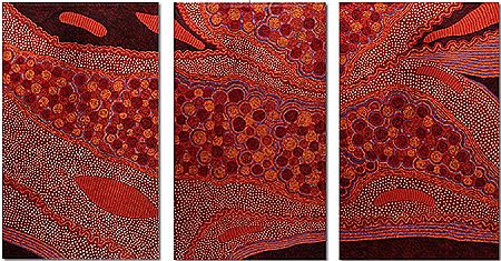 Gracie Ward Napaltjarri : Untitled landscape