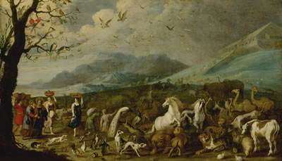 Hans III Jordaens : ENTRY INTO NOAH'S ARK