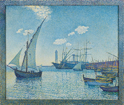 Theodore Van Rysselberghe : PORT DE CETTE, LES TARTANES