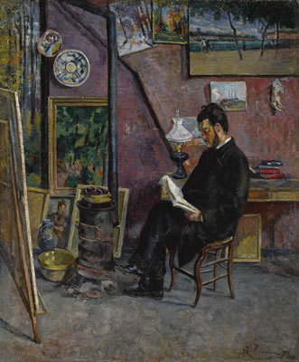 Jean-Baptiste Armand Guillaumin : LE DOCTEUR MARTINEZ DANS L'ATELIER DU PEINTRE