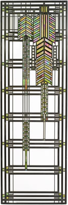 Frank Lloyd Wright : AN IMPORTANT AND RARE 'SUMAC' WINDOW