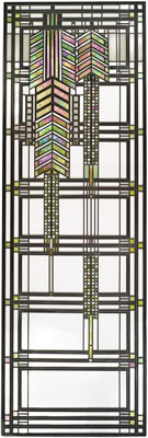 Frank Lloyd Wright : AN IMPORTANT AND RARE 'SUMAC' WINDOW