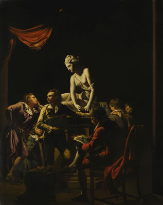 Joseph Wright of Derby : AN ACADEMY BY LAMPLIGHT