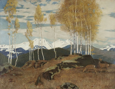 Adrian Scott Stokes : AUTUMN IN THE MOUNTAINS