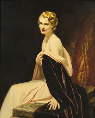 Francis Owen Salisbury : PORTRAIT OF ELEANOR POST-CLOSE (1909-2006)