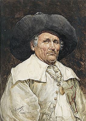 Salvador Viniegra Y Lasso : 'Caballero'. 1886