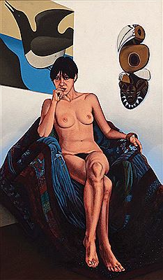 Mary McIntyre : Untitled (Nude with Binney)