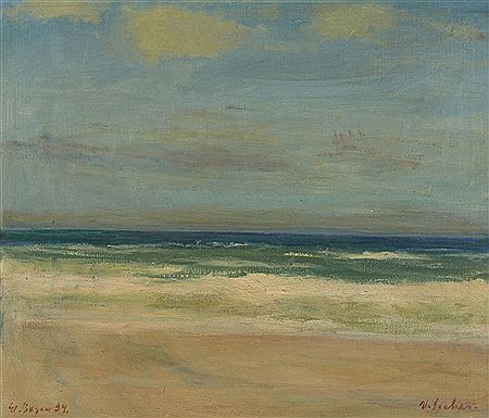 Valdemar Secher : View of the coast in Skagen