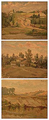 Feodor Serguievitch Yousov : Landscapes ; 1940, 1947, 1949