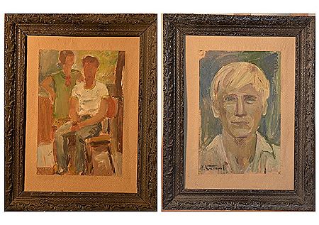 Nikolai Ivanovich Kostrov : Lot of 2 artworks (2)