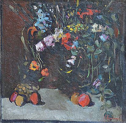 Lev Kramarenko : ; Floral still-life