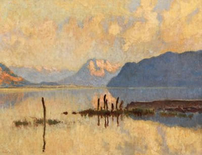 Robert Kammerer : Le lac du Bourget, le mont Granier.