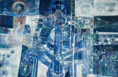 Alexander Skunder Boghossian : Blue Composition