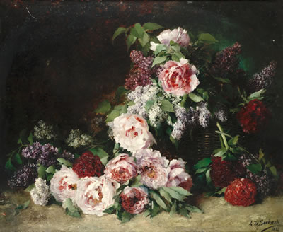 Lothar Von Seebach : Still life of flowers