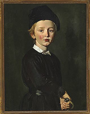 Christian Albrecht Jensen : Portrait of the artist's son Peter. C.