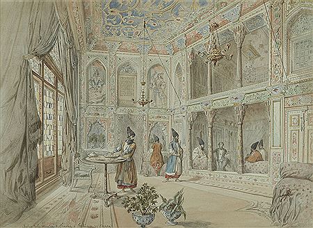 Jules Joseph Augustin Laurens : Salon de la mission de France à Téhéran