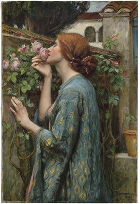 John William Waterhouse : The Soul of the Rose