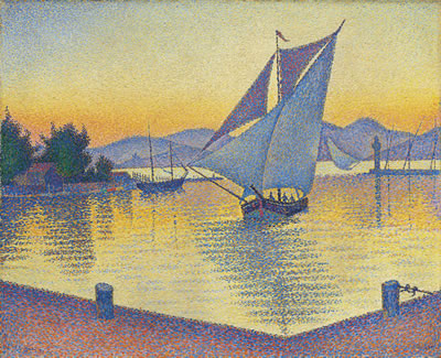 Paul Victor Jules Signac : Le Port au soleil couchant, Opus 236 (Saint-Tropez) (estimate upon request)