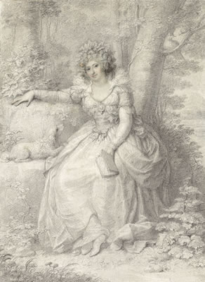 Richard Cosway : Portrait of Maria Fitzherbert