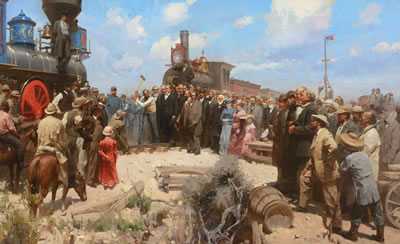 Mian Situ : 'Golden Spike Ceremony, Promontory Summit, Utah, May 10, 1869'