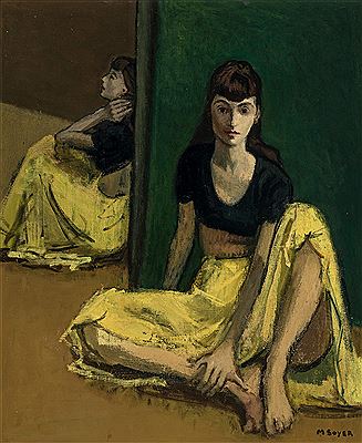 Moses Soyer : Models in Yellow and Black