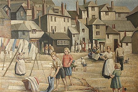 Alixe Jean Shearer Armstrong : Washday St Ives