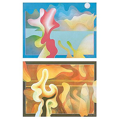 Mustapa Haji Ibrahim : Sensuous Earth (XII);  Sensuous Earth (Organic Forms), 1984 (2)