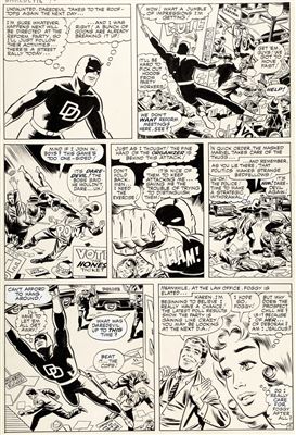 Bob Powell : Bob Powell and Wally Wood Daredevil #10 Story Page 15 Original Art (Marvel, 1965)