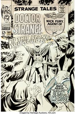 Dan Adkins : Strange Tales #160 Cover Doctor Strange Original Art (Marvel, 1967)