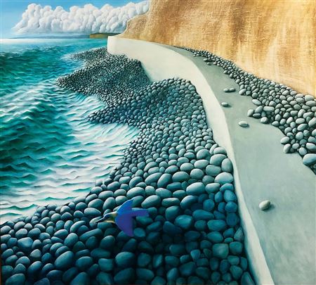 Michael Smither : Sea Wall and Kingfisher, 1967