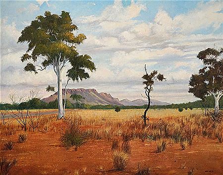 James Frederick Hays : View to Burt Bluff, Alice Springs, 1989