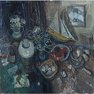 Donald Manson : STILL LIFE ON A SCOTS ISLE