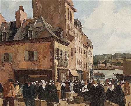 Robert Yann : Marché en Bretagne