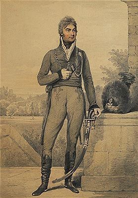 Henry Eldridge : Colonel Coote Manningham of the Rifle Brigade, 1808 [and] Lieutenant Colonel Boyd Manningham of the 81st Foot A pair