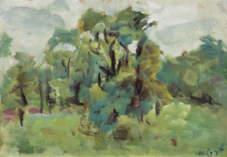 Wilhelm Geyer : Landscape with trees