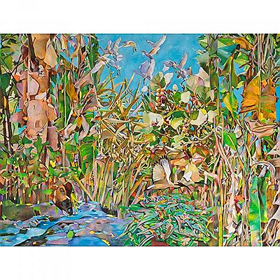 Joseph Ntensibe : Tropical garden 2, 2019