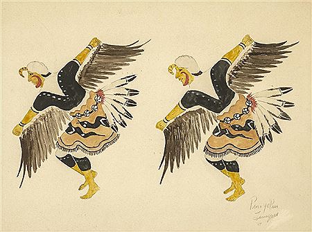 Tomas Vigil : Eagle Dancers, 1944