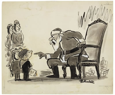 Franklin P Modell : Group of New Yorker cartoons celebrating Christmas and other holidays, 1950–1996 (18)