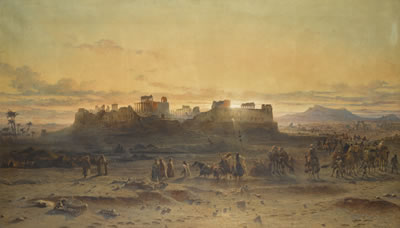 Carl Haag : THE RUINS OF THE TEMPLE OF THE SUN, PALMYRA