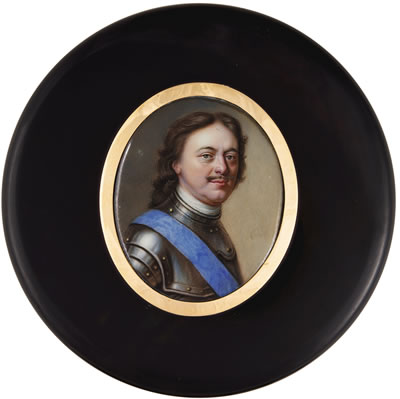 Charles Boit : PORTRAIT OF PETER THE GREAT, EMPEROR OF RUSSIA (1672-1723)